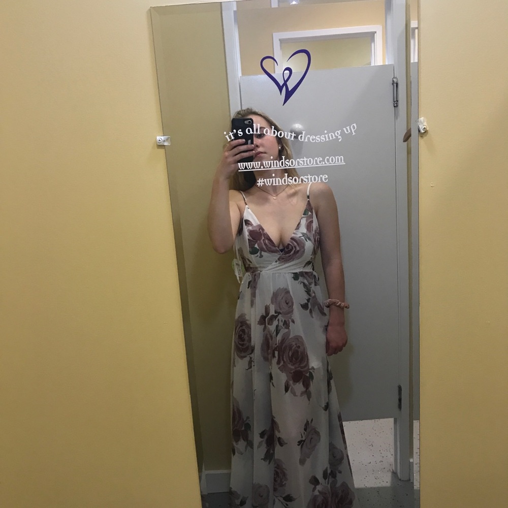 Long Floral formal dress brand new with tags